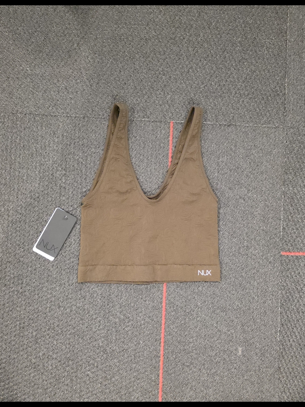 NUX Oak Newly Minted Seamless Sports Super Crop Top